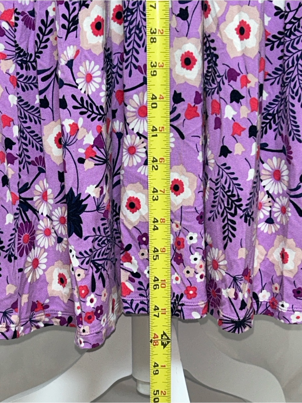 Boden Cassia Jersey Midi Floral Purple Wrap Dress in Size 12 - Picture 7 of 11
